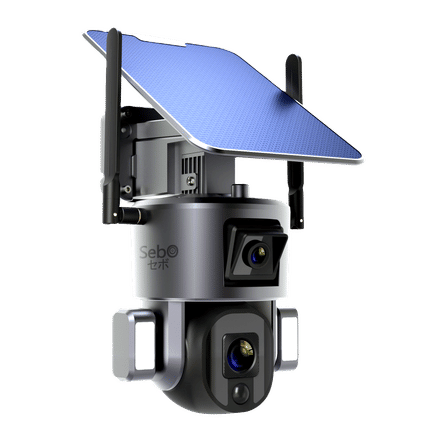 กล้องวงจรปิดโซล่าเซลล์ SebO Eizen 4K Duo_1